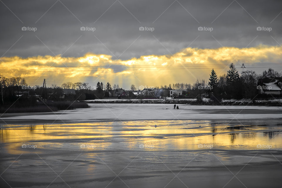 Morning sunlight landscape