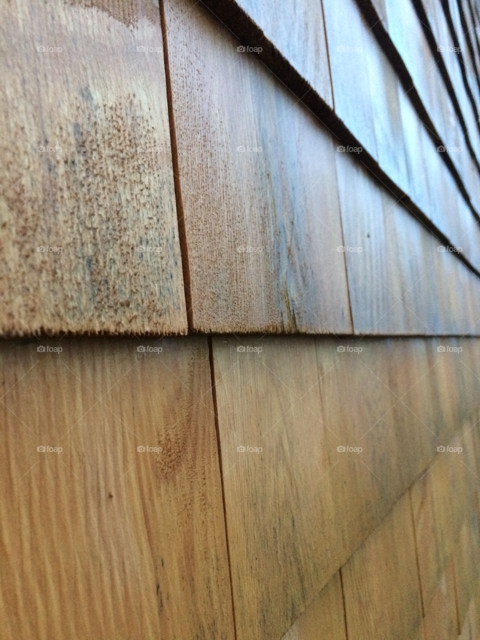 Treated cedar shingles 