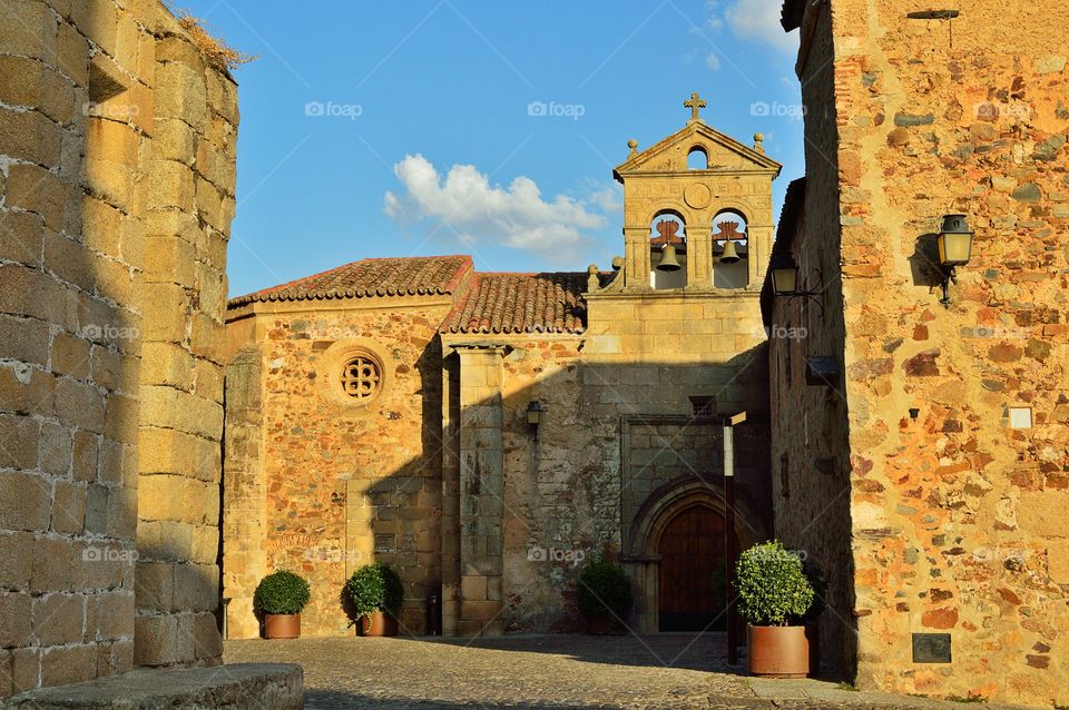 Convent of San Pablo in Cáceres historic centre, Extremadura, Spain.