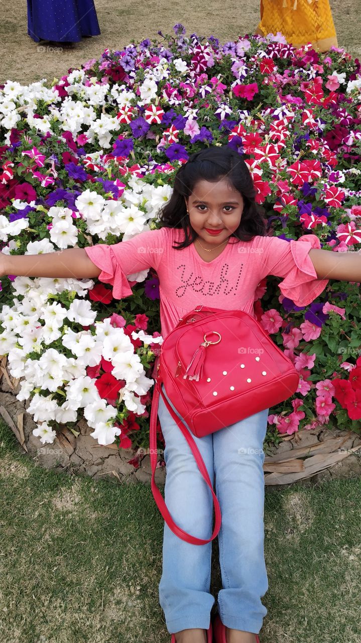 my daughter at echo park kolkata