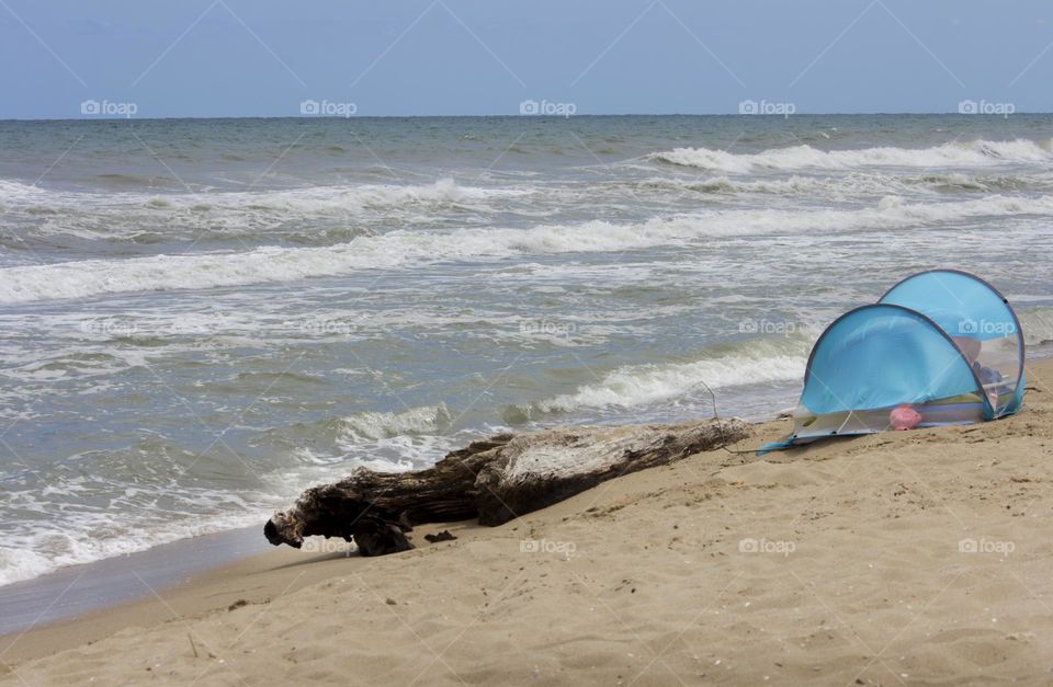 Camp on the beach