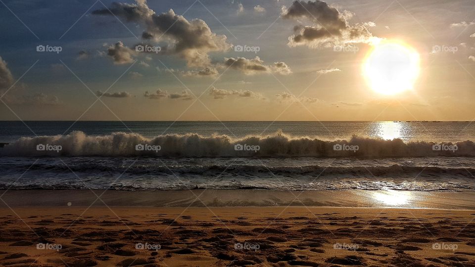 sunset in Bali, Indonesia