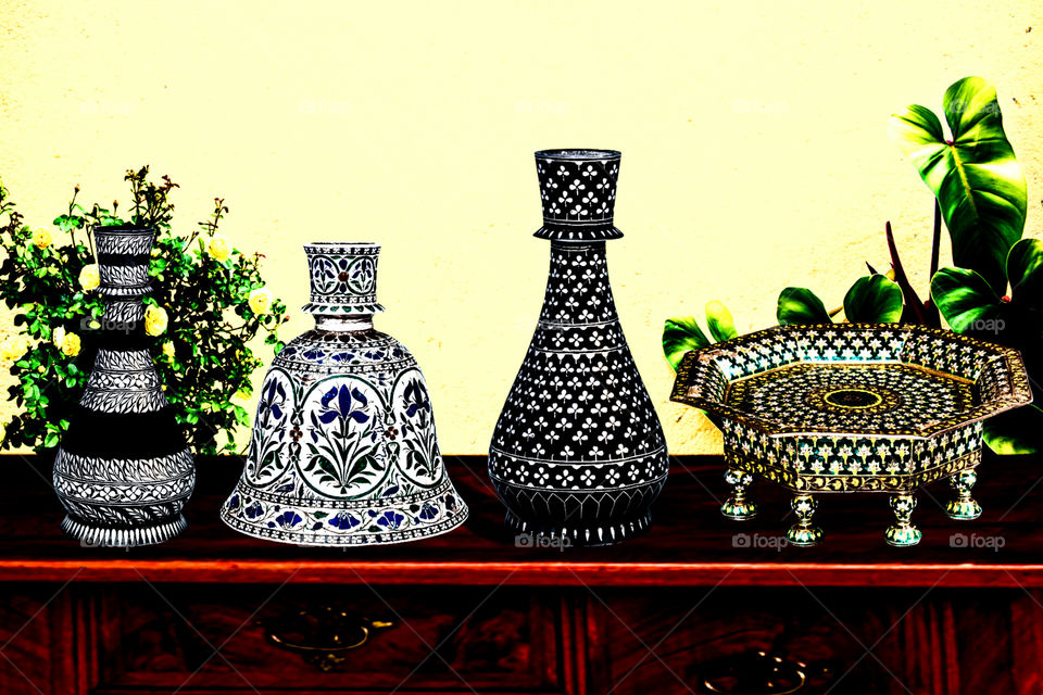 beautiful bidri artwork photography