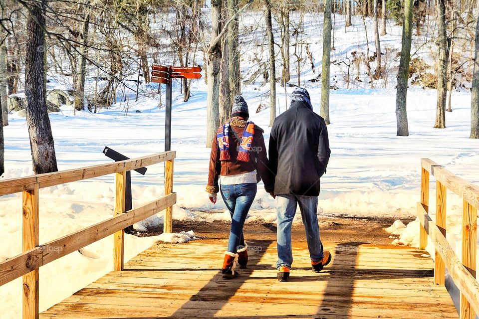 Winter morning walk