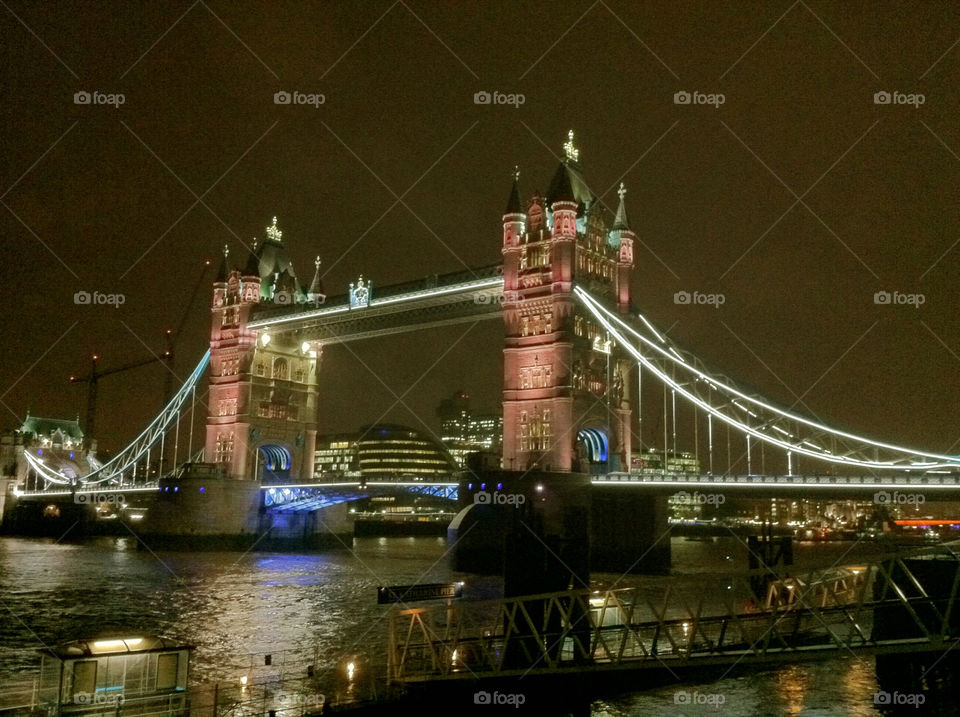 dark london night thames by ippocampo