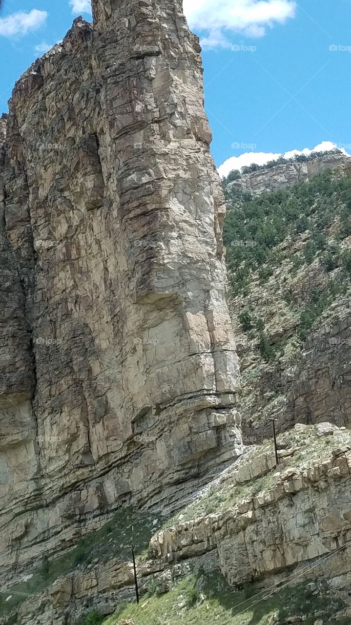 huge fin of rock. Utah.