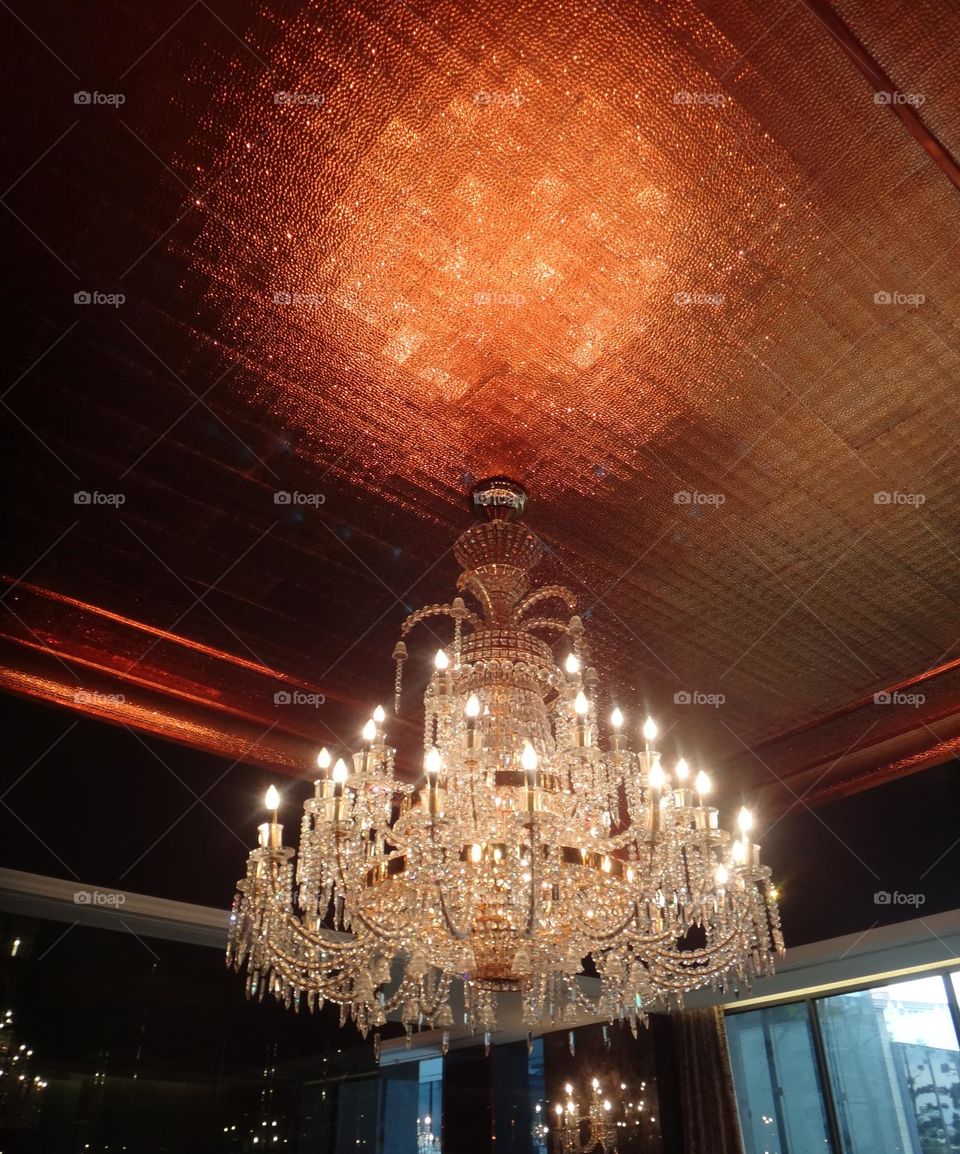 Ceilings and chandeliers