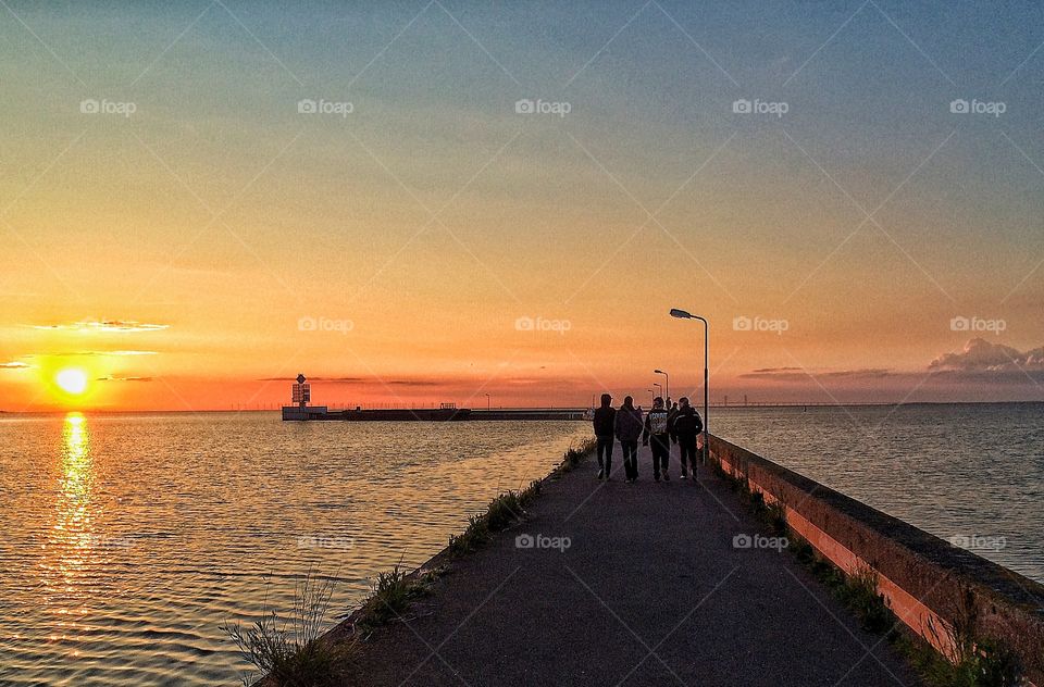 Walking the pier