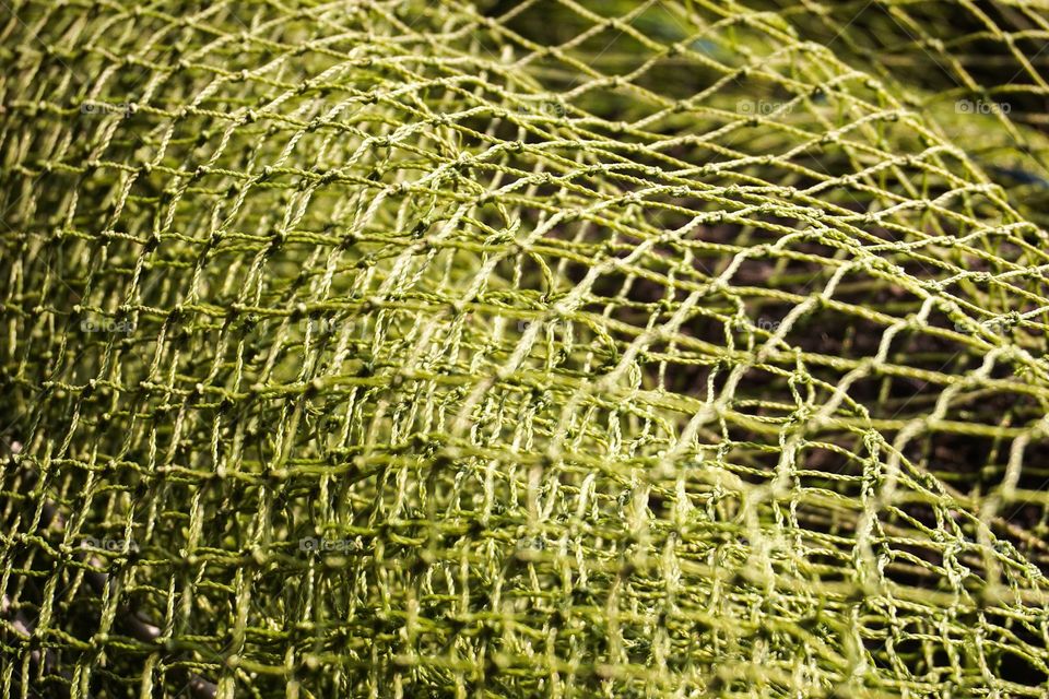 Green fishing net texture