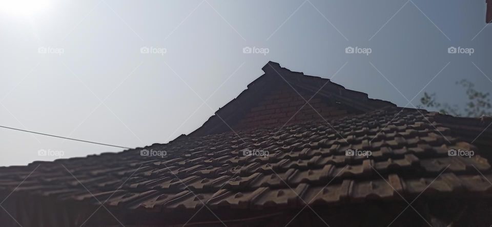 The roof pyramid of rural India