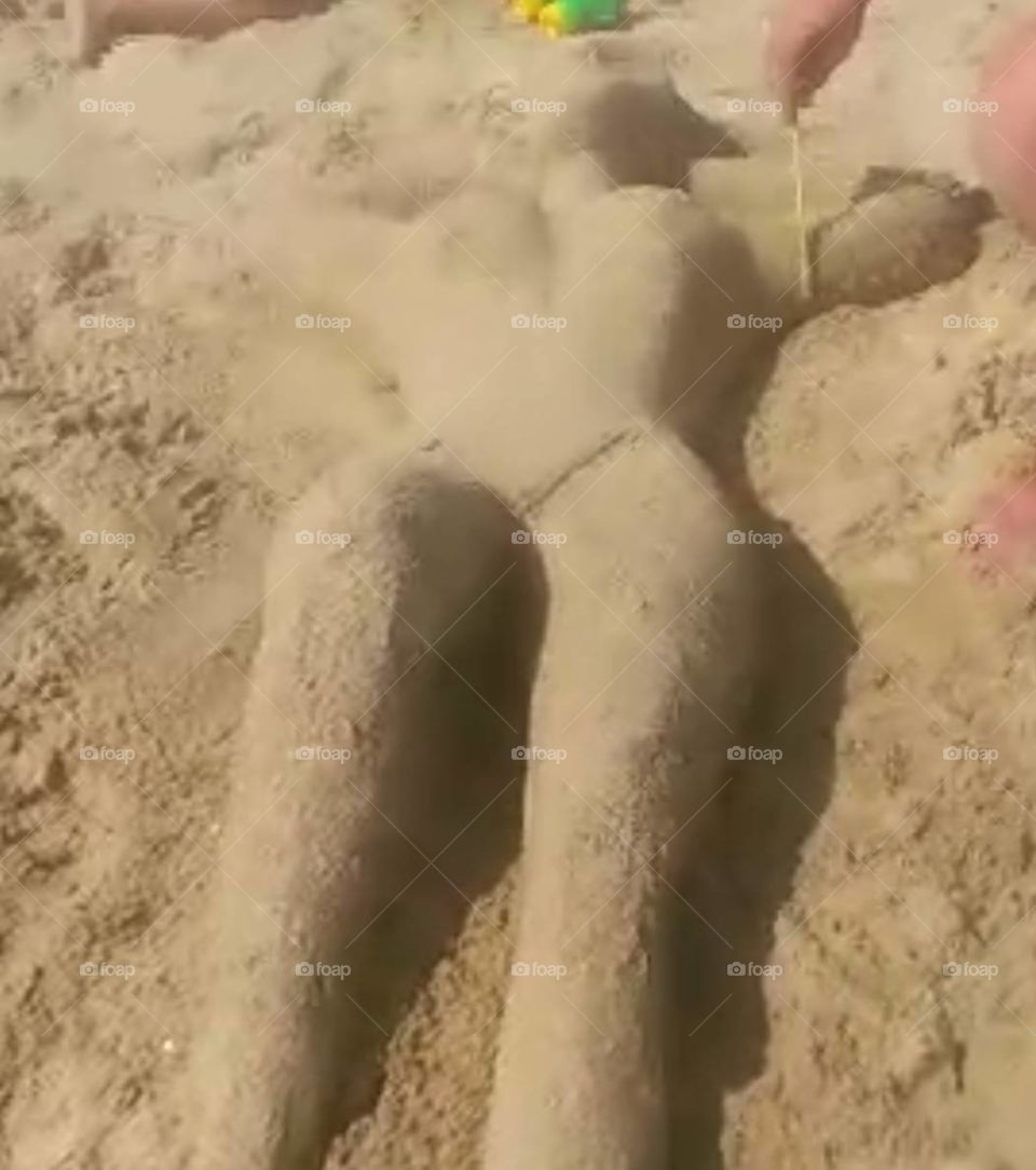 figures from sand
