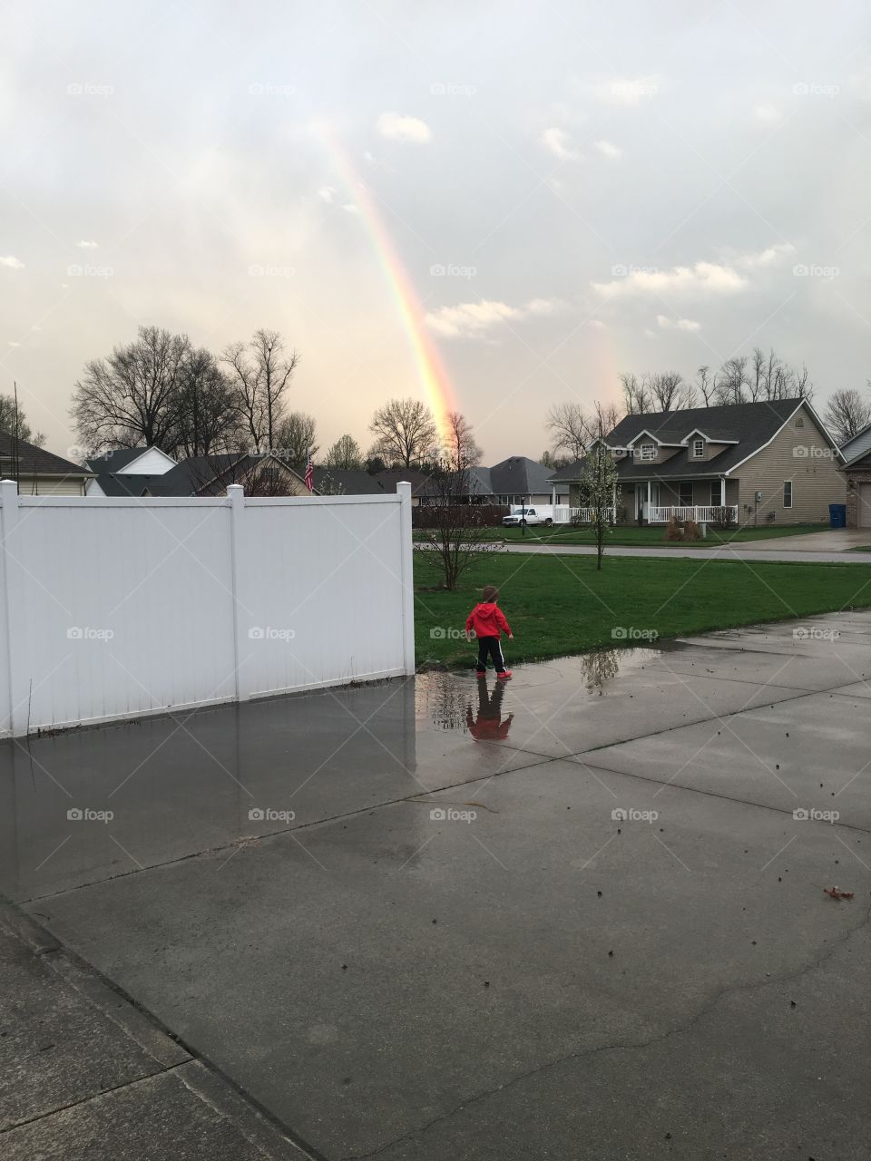Rainbow puddle