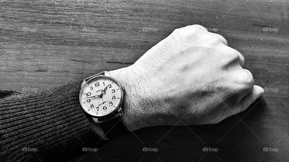 mechanical soviet watch on a man's hand