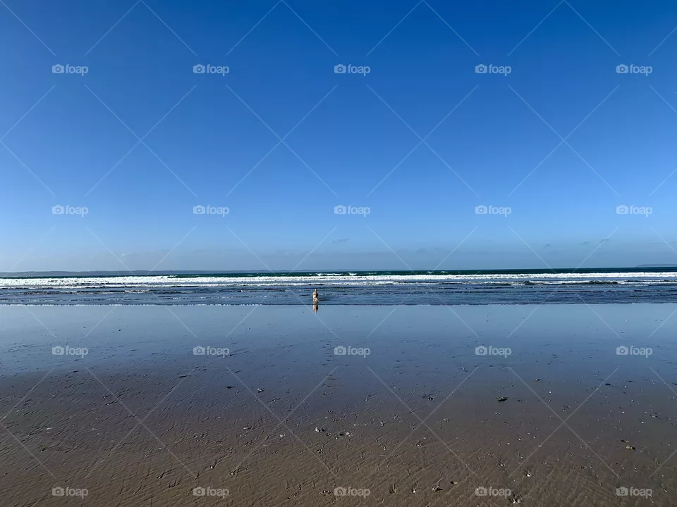 Sea and Sky In Great Blue Color