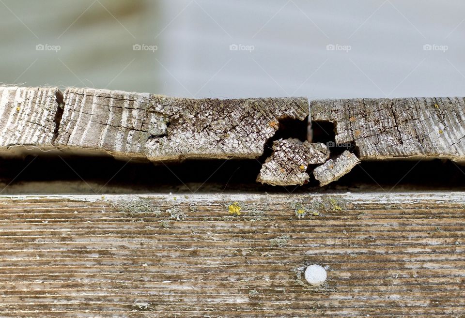 Perfect Imperfections - Ends of cracked floor boards