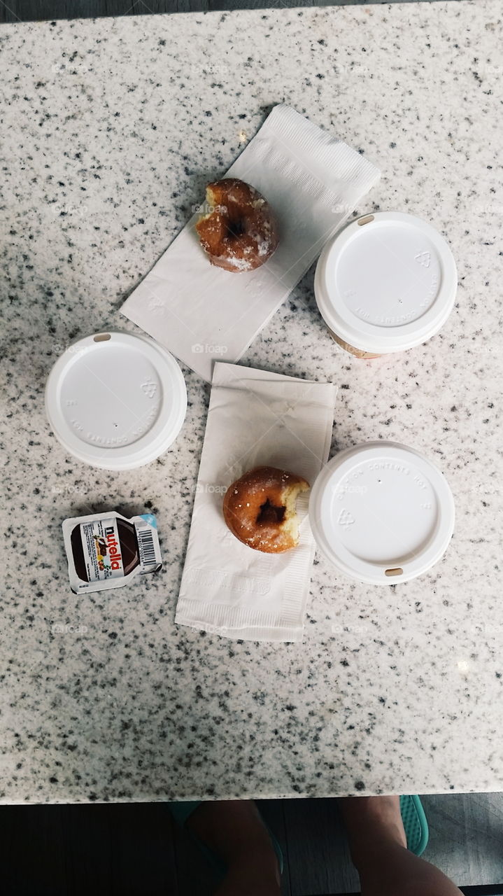 donuts, coffee and Nutella ☕🍩