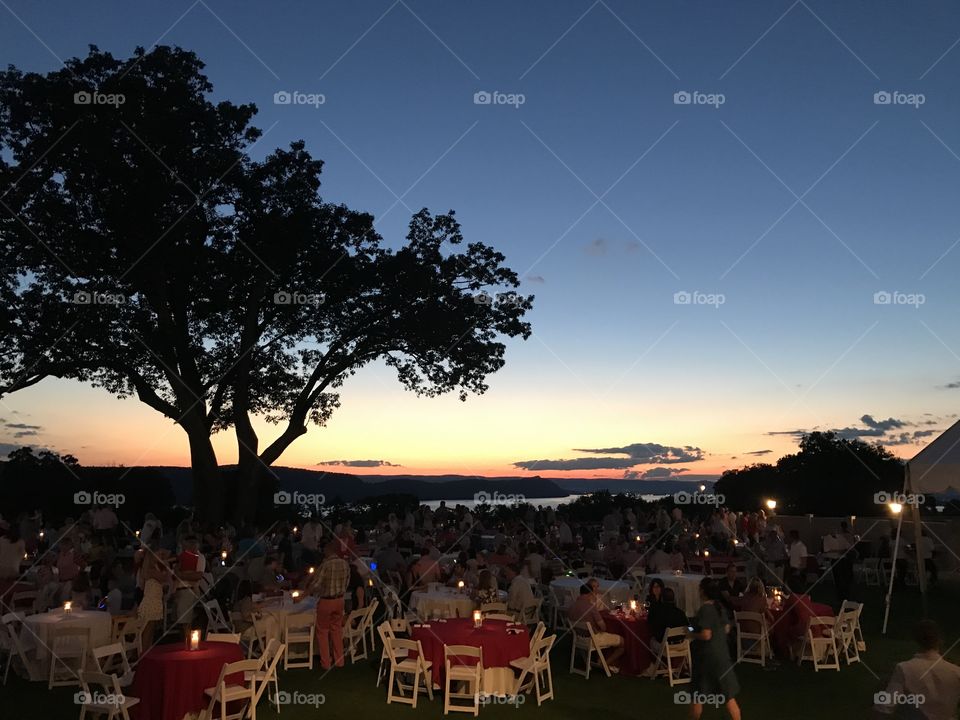 Summer barbecue at Sleepy Hollow Country Club, Sleepy Hollow, New York