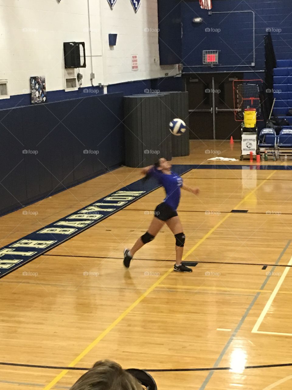 Volleyball action shot