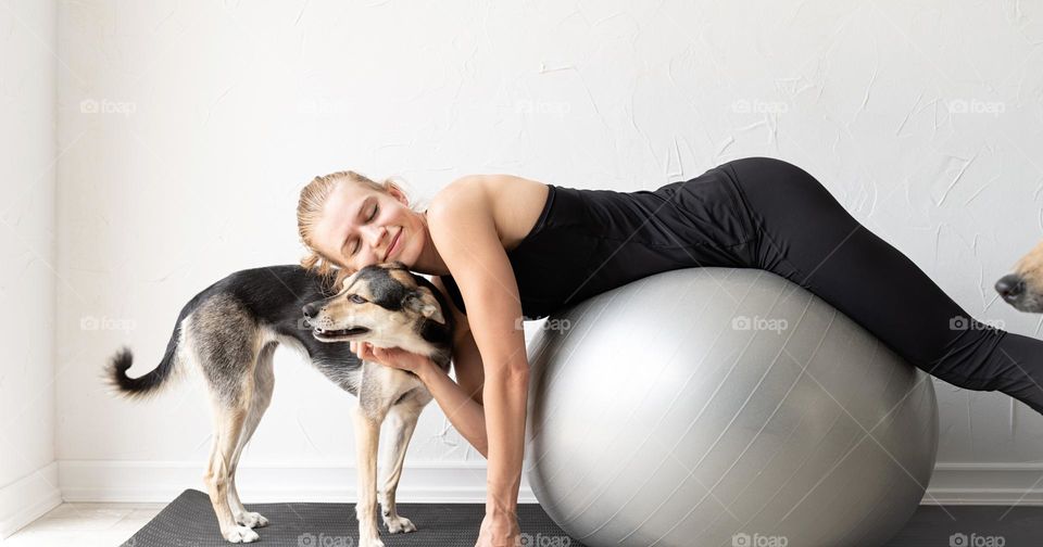 woman working out