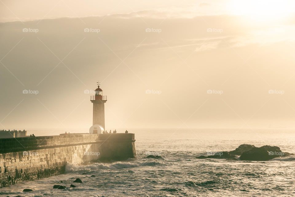 Lighthouse on the sea 