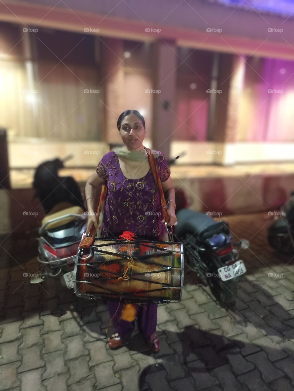 punjaban with dhol