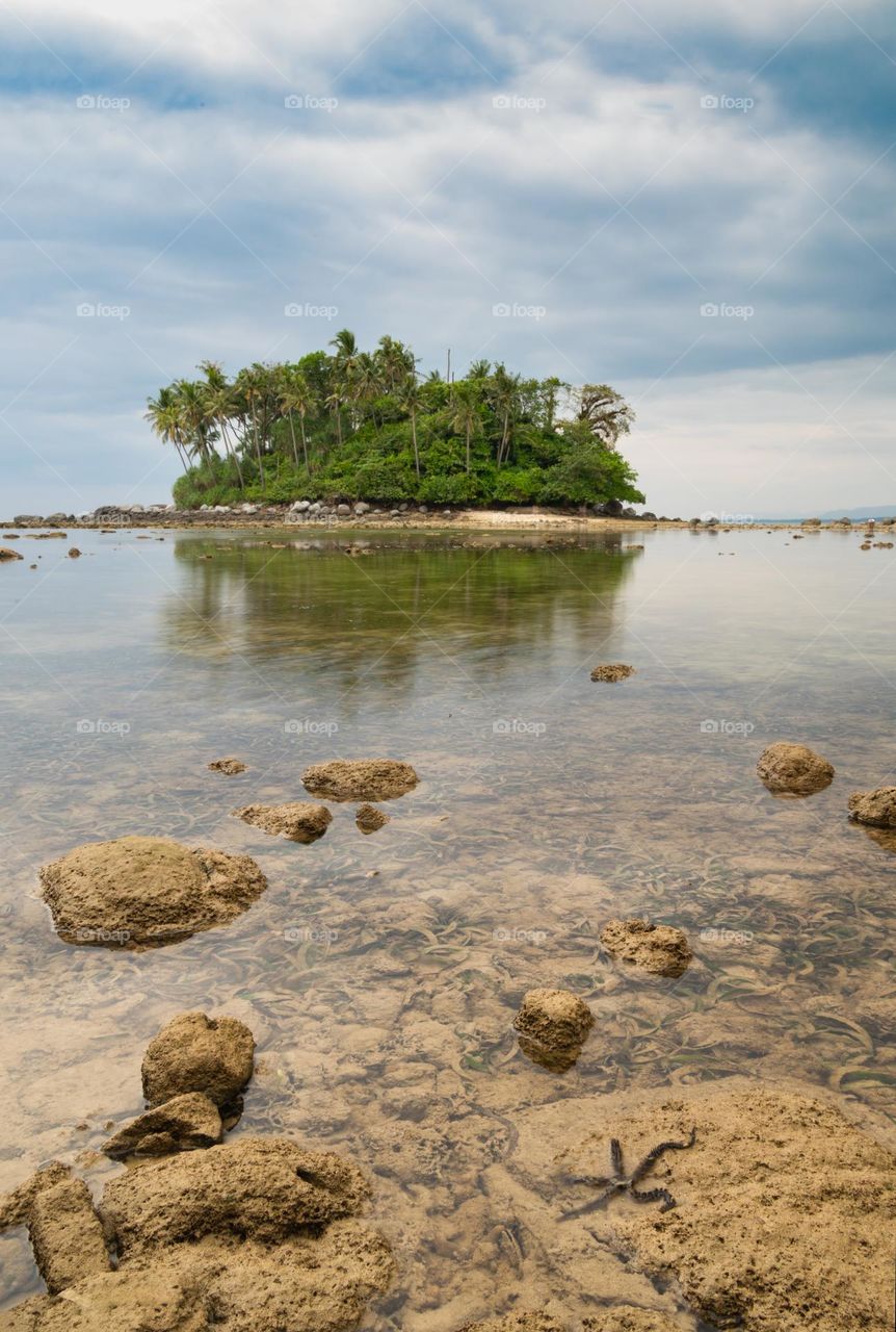 The small cute island in Phuket Thailand