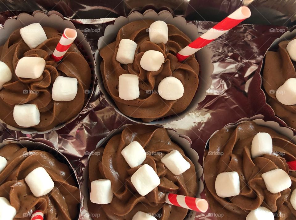 Foap Mission Sugar! Christmas Cupcakes Hot Chocolate With Marshmallows!