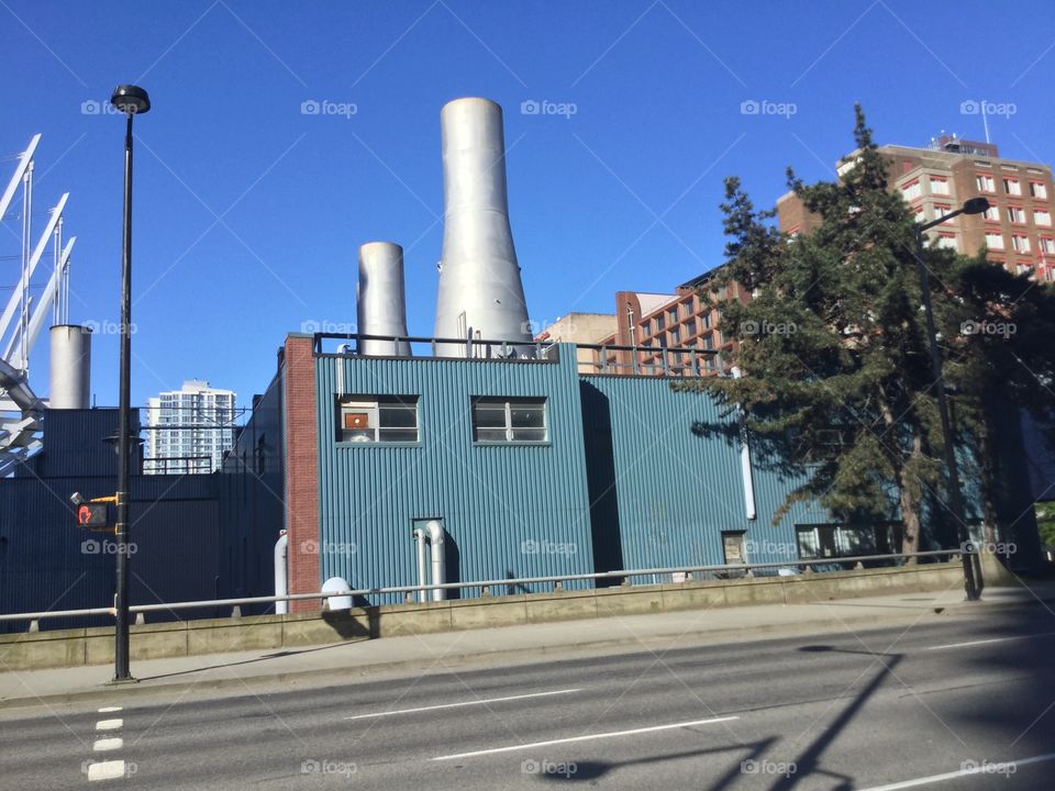 Industrial area in Vancouver, British Columbia 