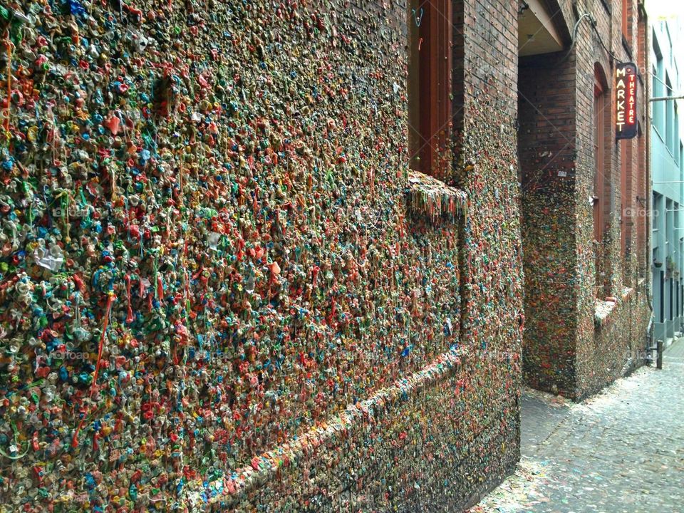 Gum wall at pike place market