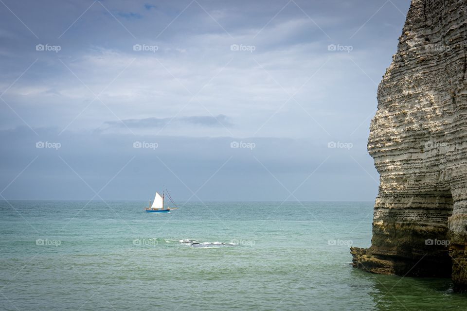 Cliffs of Etretat. Normandy France