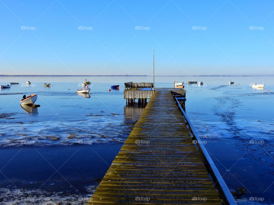 Jetty in Winter morning 