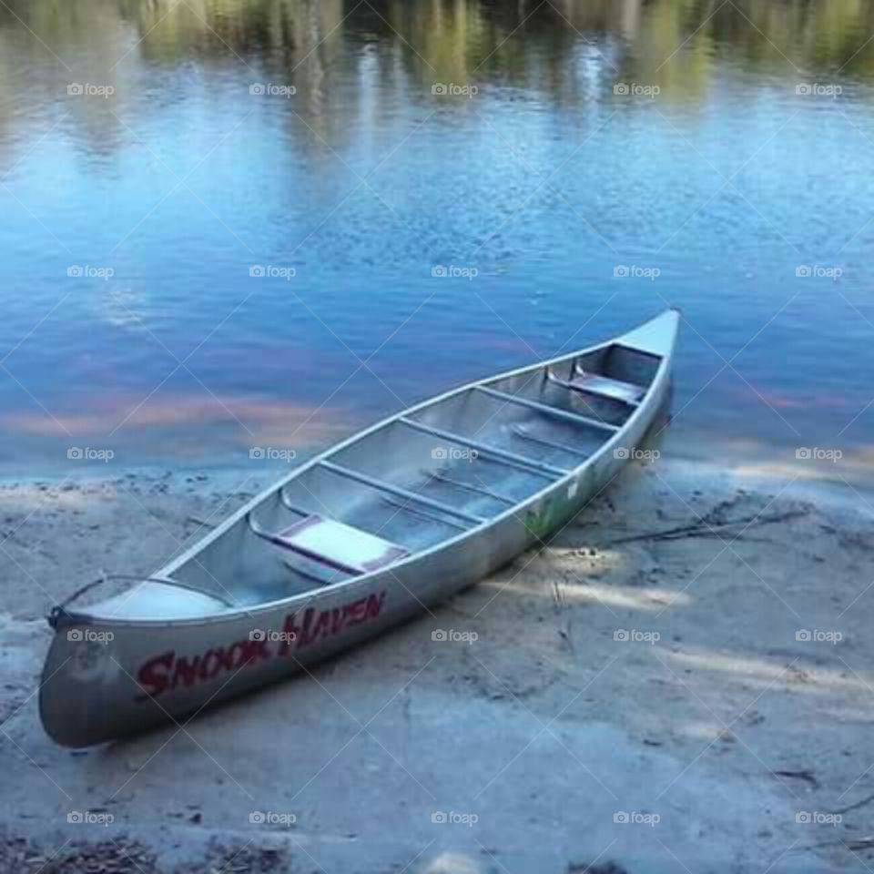 Canoe on the Myakka River at Snooks Haven