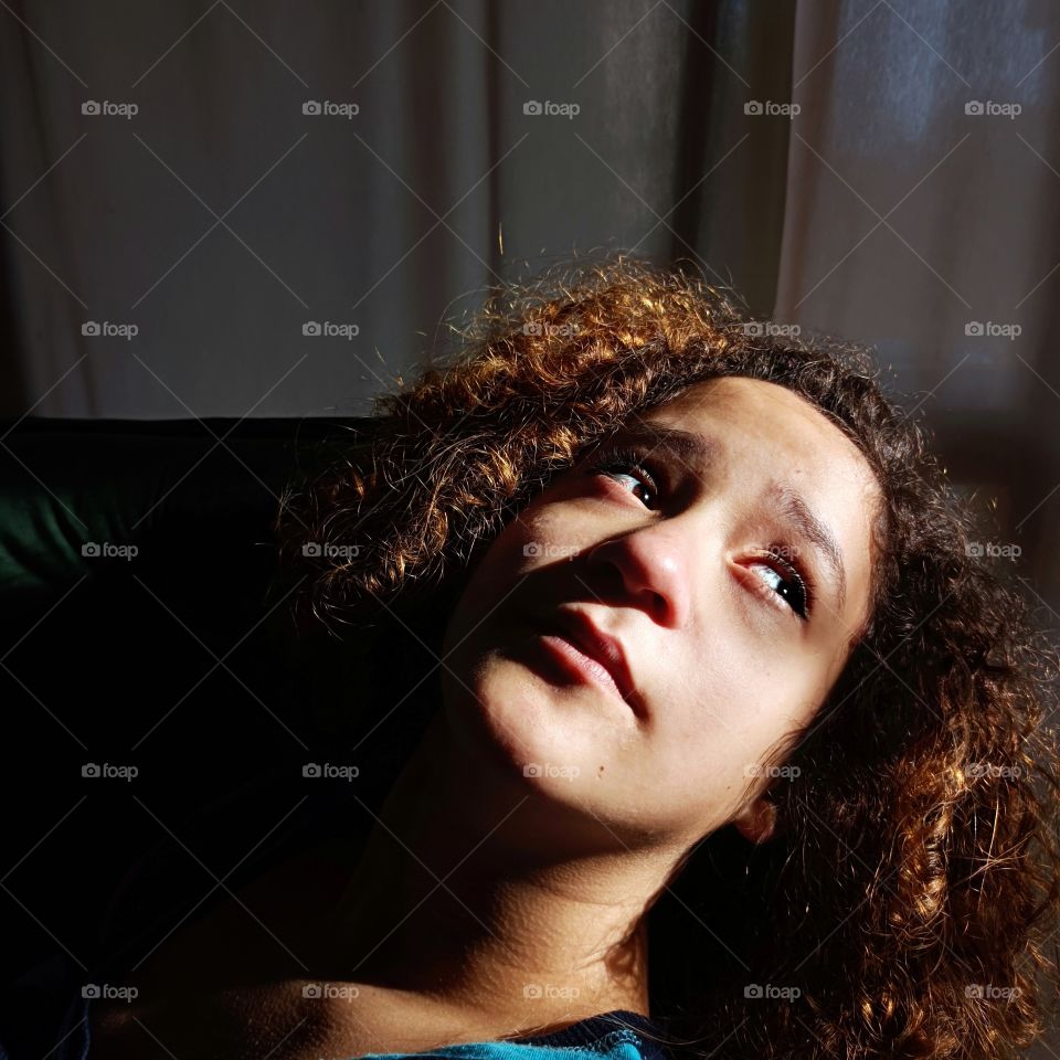 Girl in the evening light