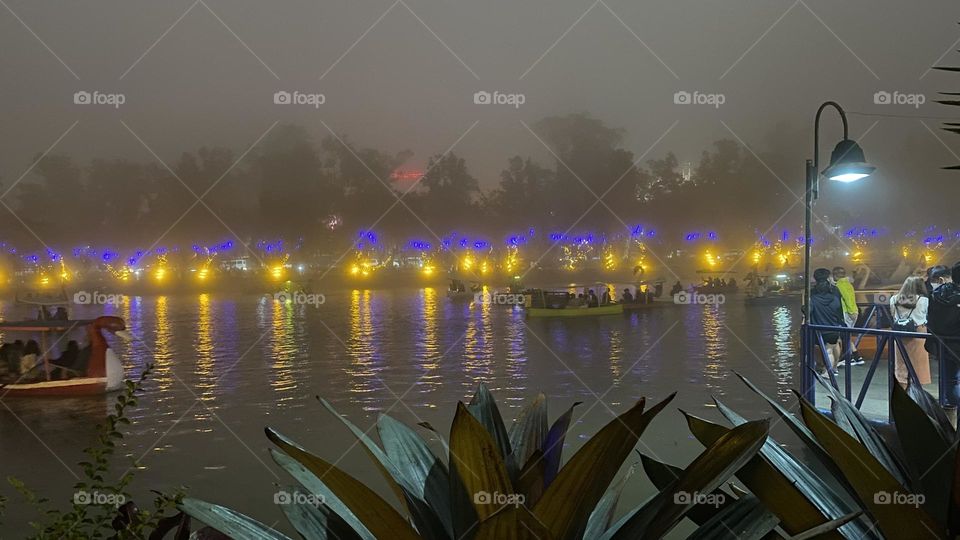 A cold evening in the park