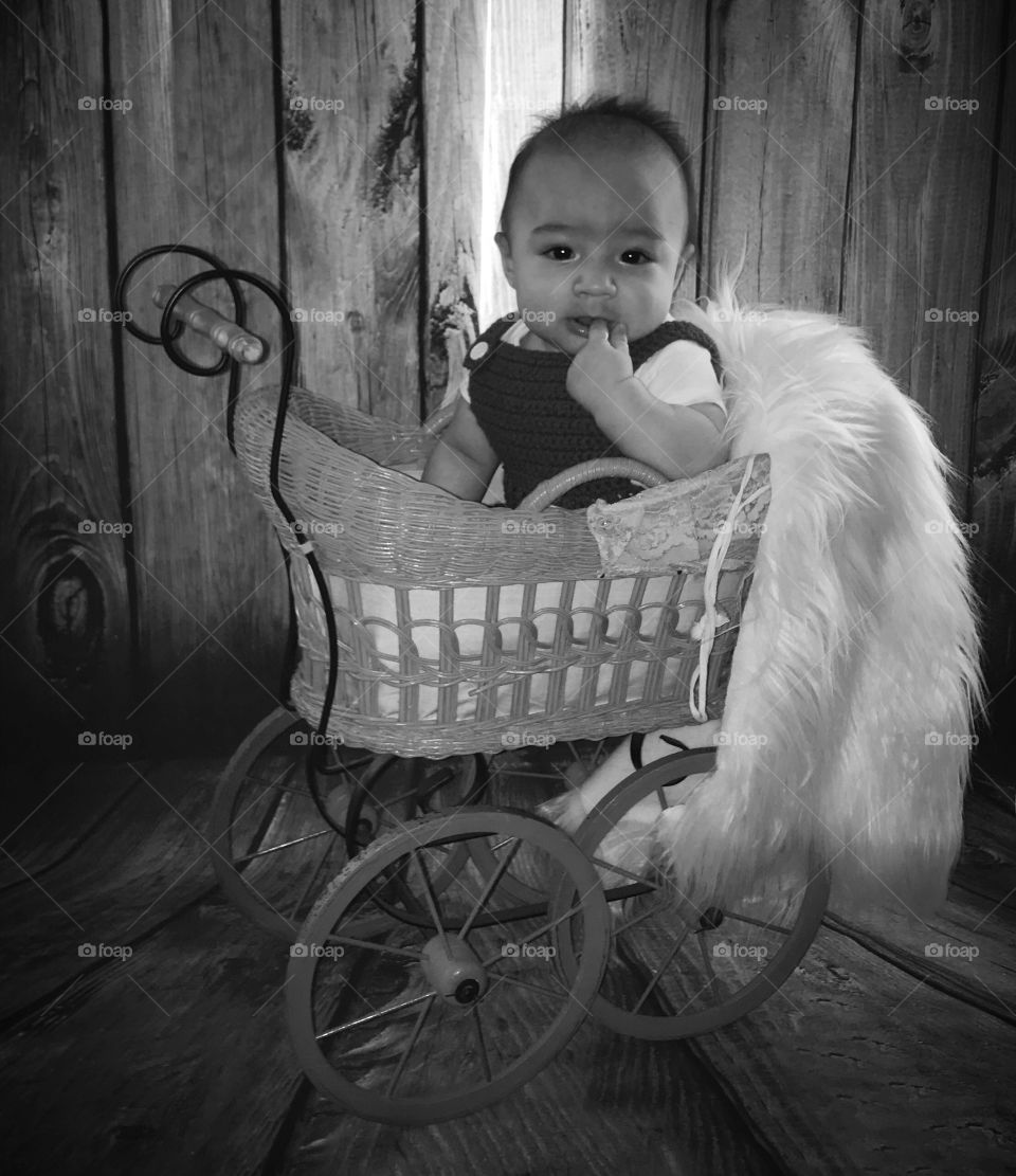 Baby Boy in Carriage 