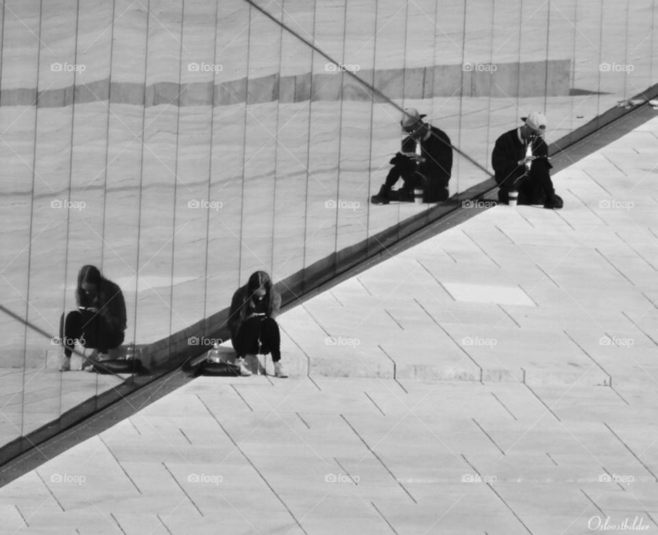 People reflection