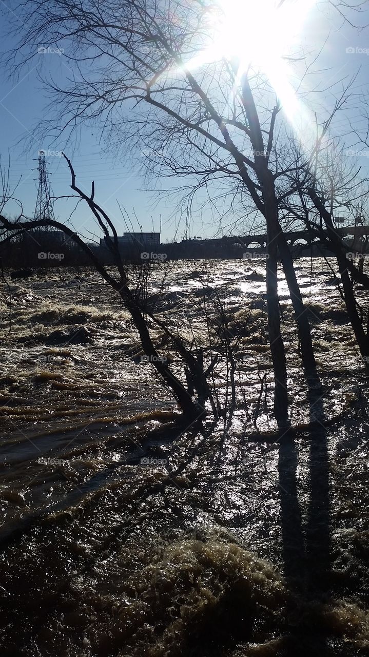 James River Flooded