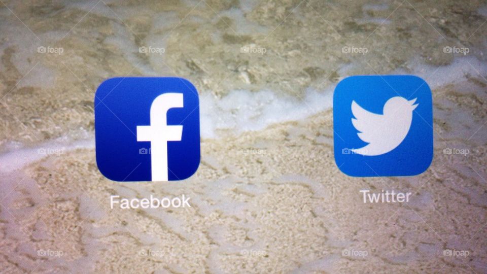 Facebook and Twitter