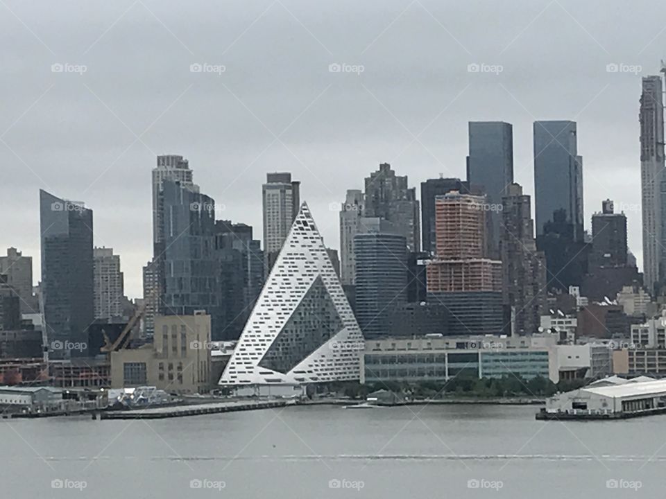 Space Ship on the Hudson River View