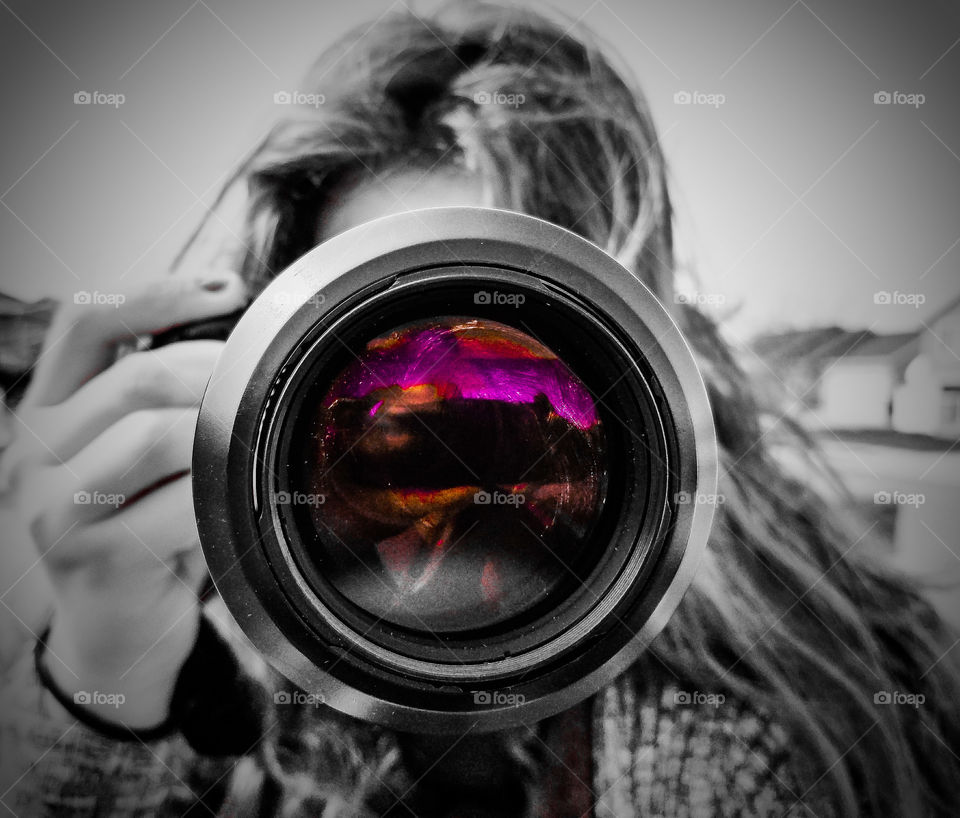 Playing with filters and a snap of a budding young photographer