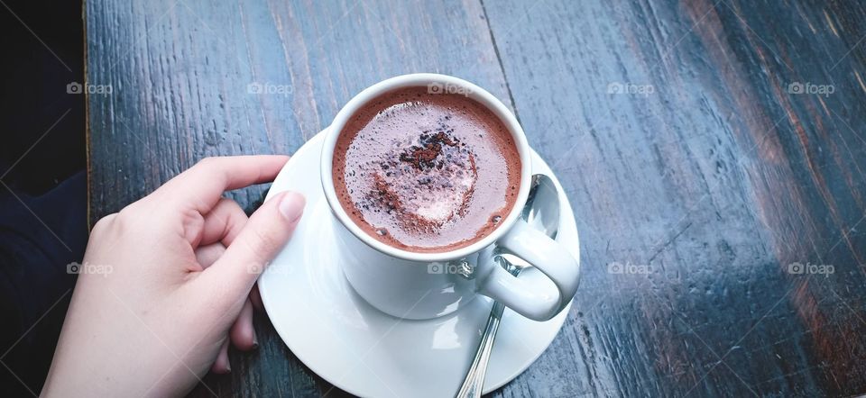 Good mornings start with hot chocolate! <3