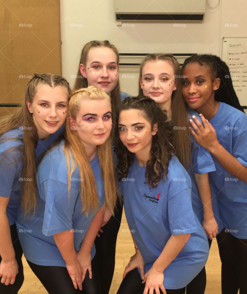 Dance group ready for our show starz to raise money for operation orphan. 