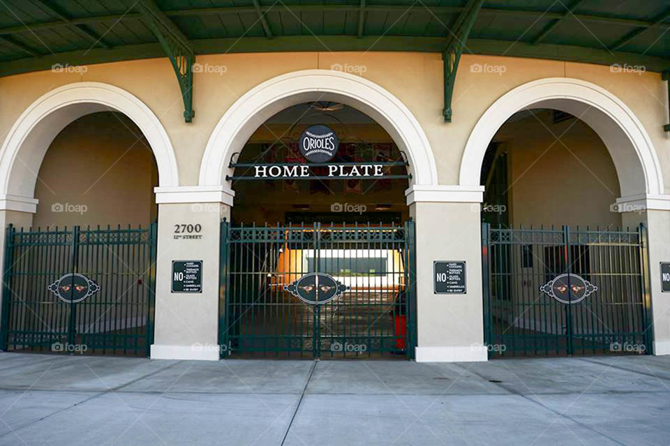 Spring training. Baltimore Orioles spring training facility in Sarasota, Florida