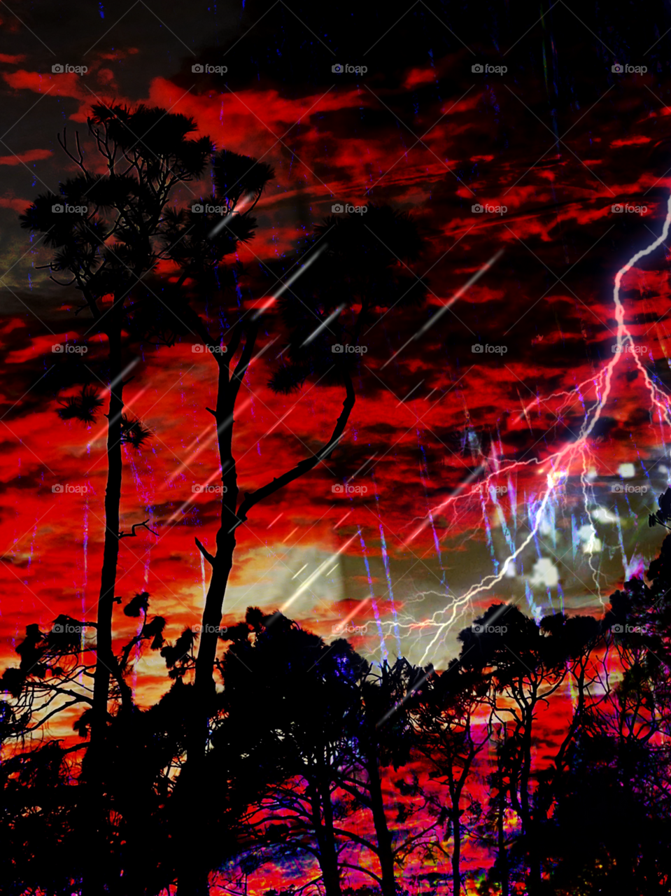 Vivid color explosion.