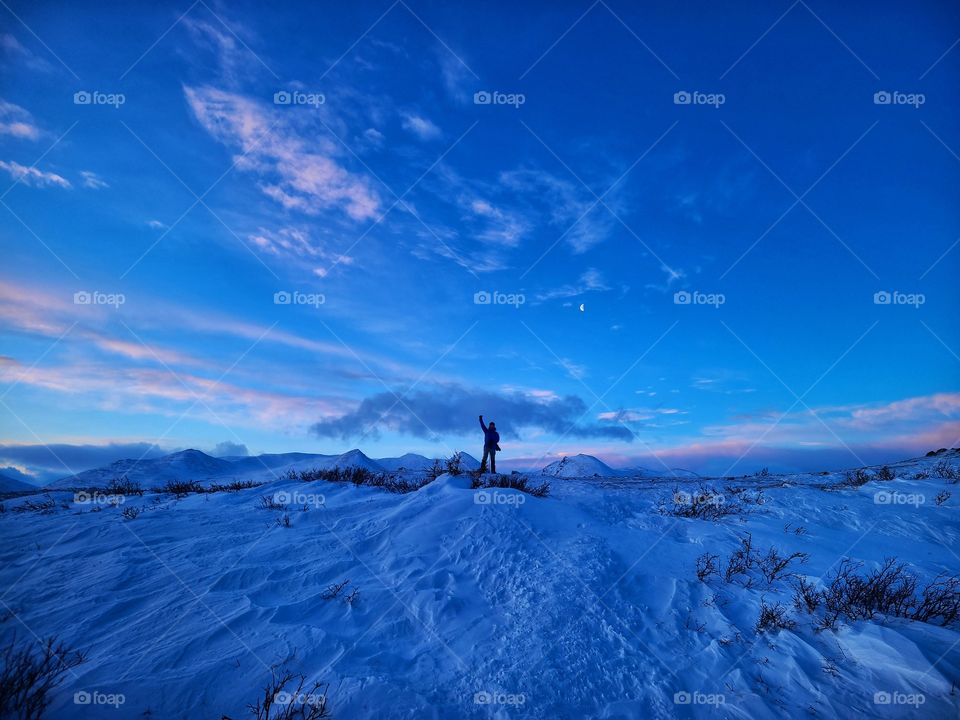 Forever chasing the moon over the ridge tops