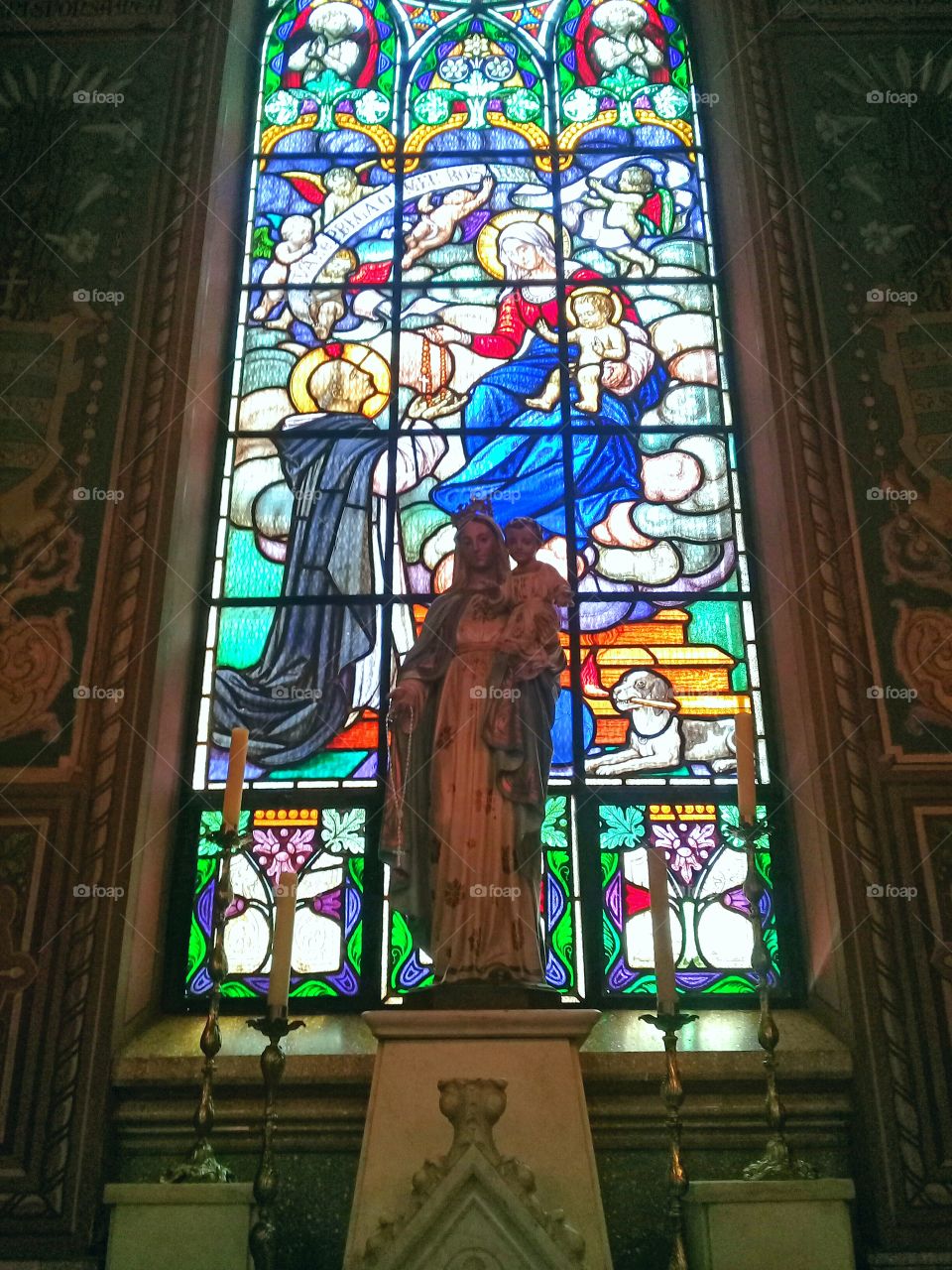 Altar dedicado a Nossa Senhora do Rosário, na Catedral de Jundiaí (Matriz Nossa Senhora do Desterro).