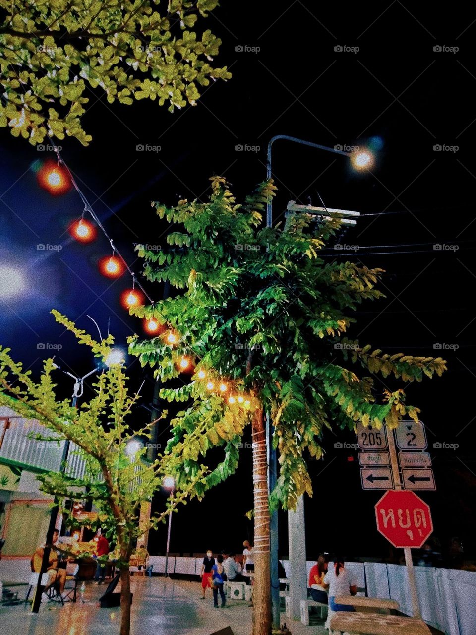 A night market in Thailand.