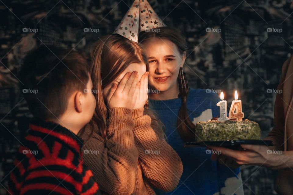 Gen z Teens Celebrating birthday 