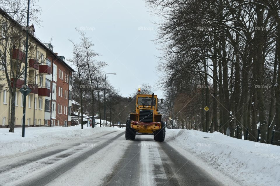 Winter, Snow, Road, Transportation System, Snowstorm
