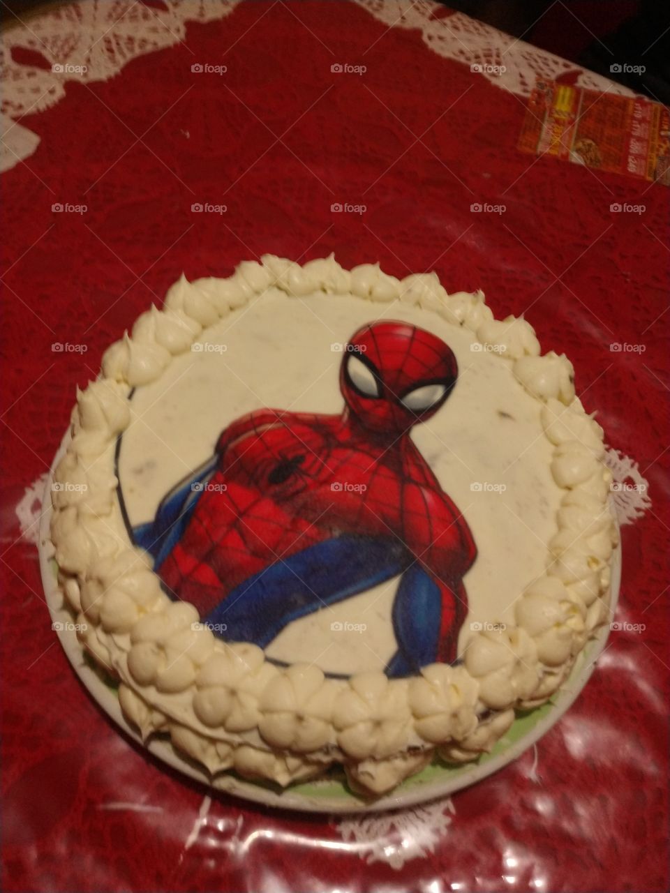 My birthday,spiderman.